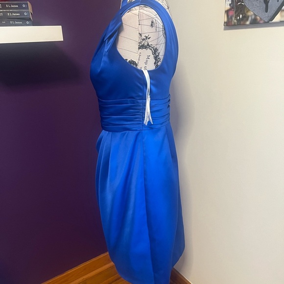 David’s Bridal One Shoulder Short Bridesmaid Dress NWT - Picture 5 of 9